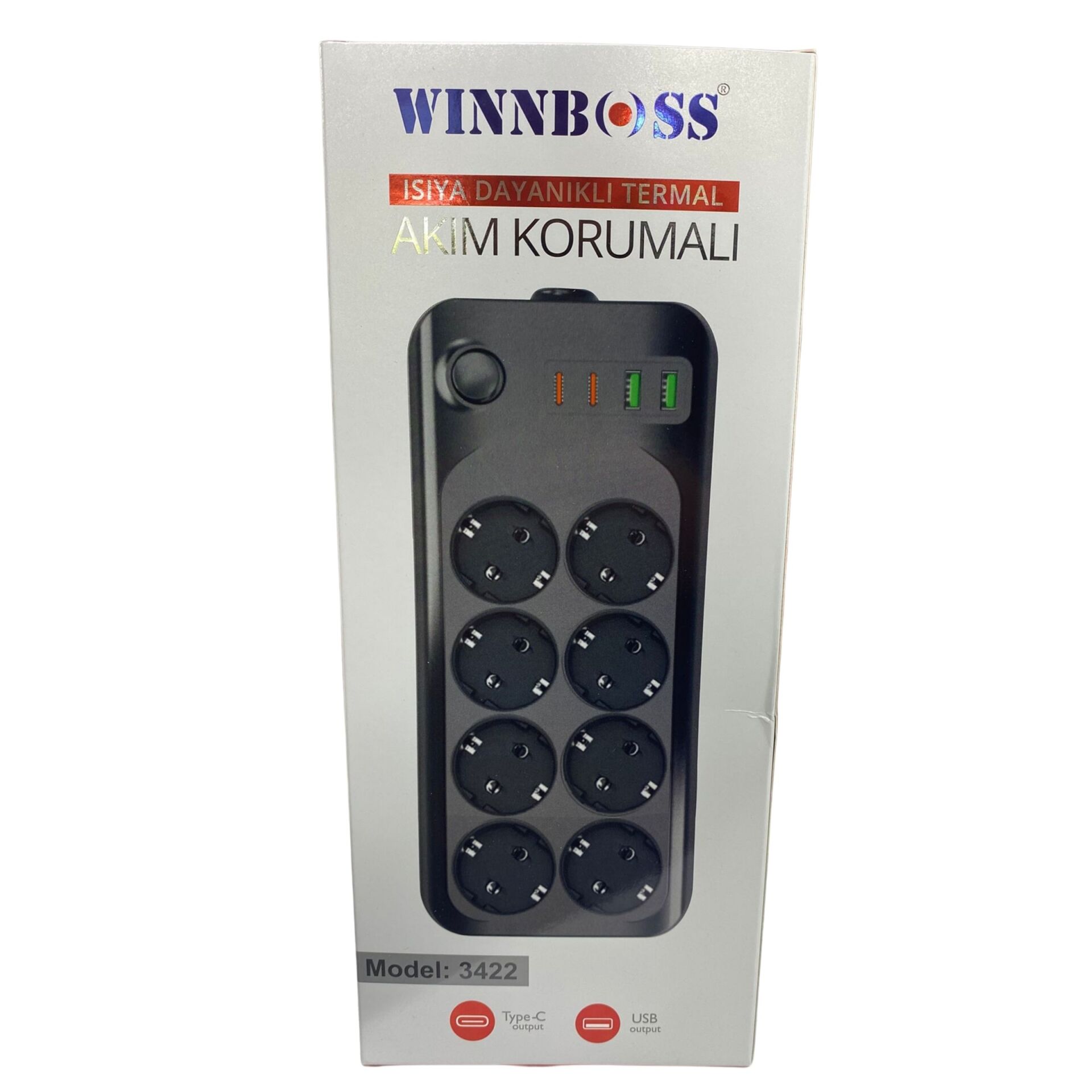 Winnboss Wn-3422 Termal Akım Korumalı Priz*30
