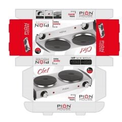 Pion DP 25 1000W+1500W 2 li Playt Ocak*4