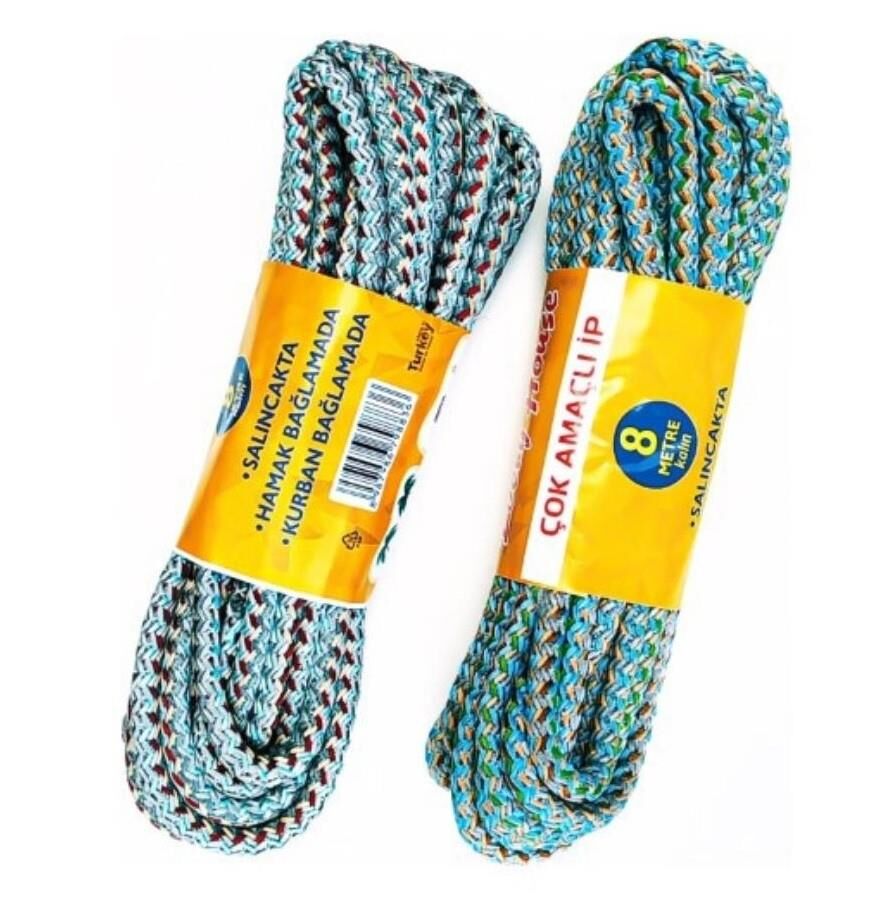 Çok Amaçlı 10mt Kalın İp 12li