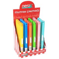 Nerox Nrx-402Q Çubuk Mutfak Çakmağı Siyah-Gri*30
