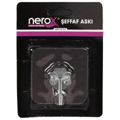 Nerox Nrx-0783 Mini Şeffaf Sticker Tekli Askı*48x4