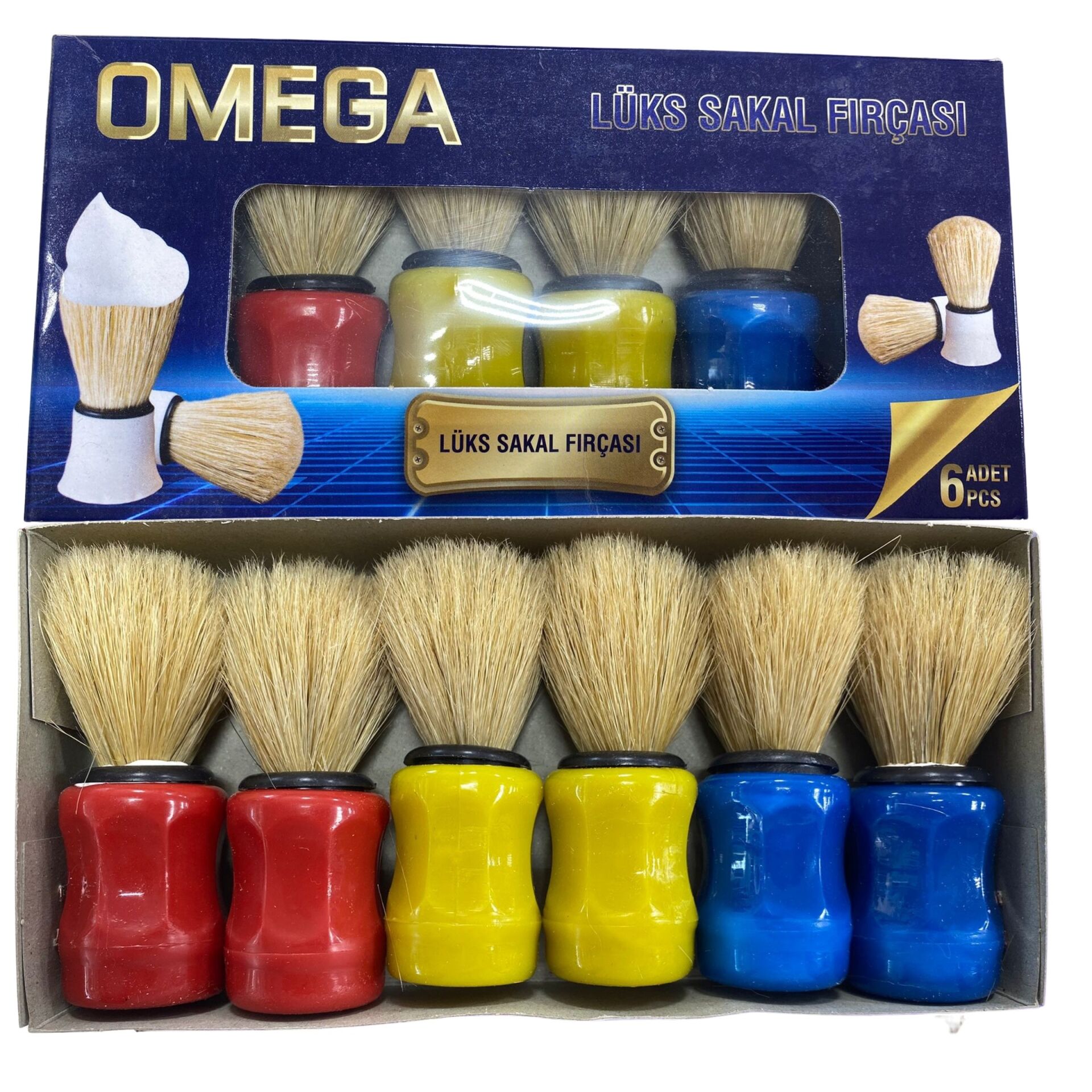 Omega Renkli Sakal Fırçası*6