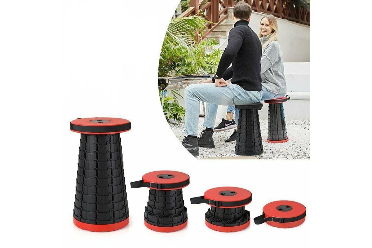 Teleskopik Tabure Kırmızı*12