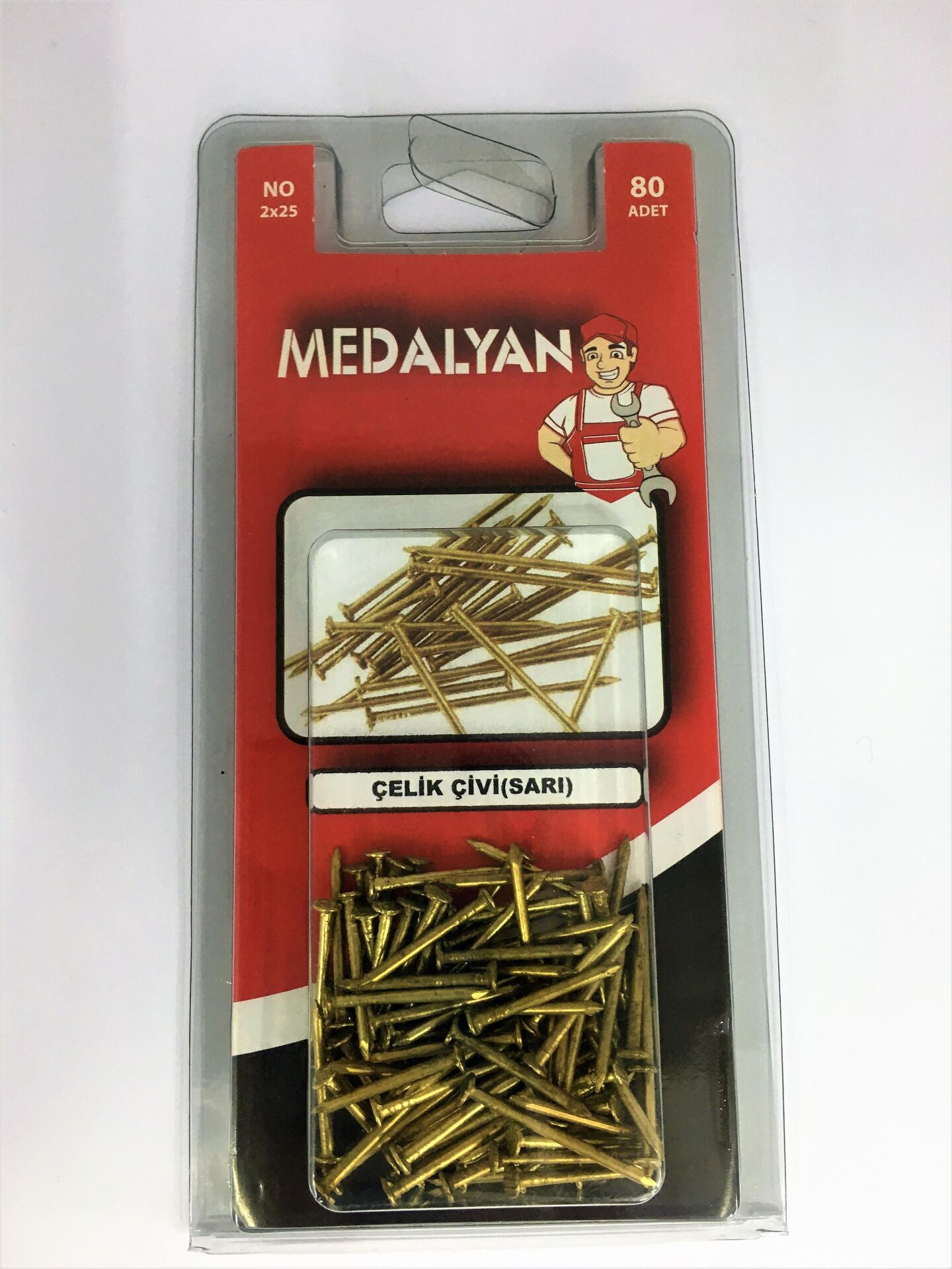DL-15 Medalyan 2 x 25 C.Çivi Sarı*24x5