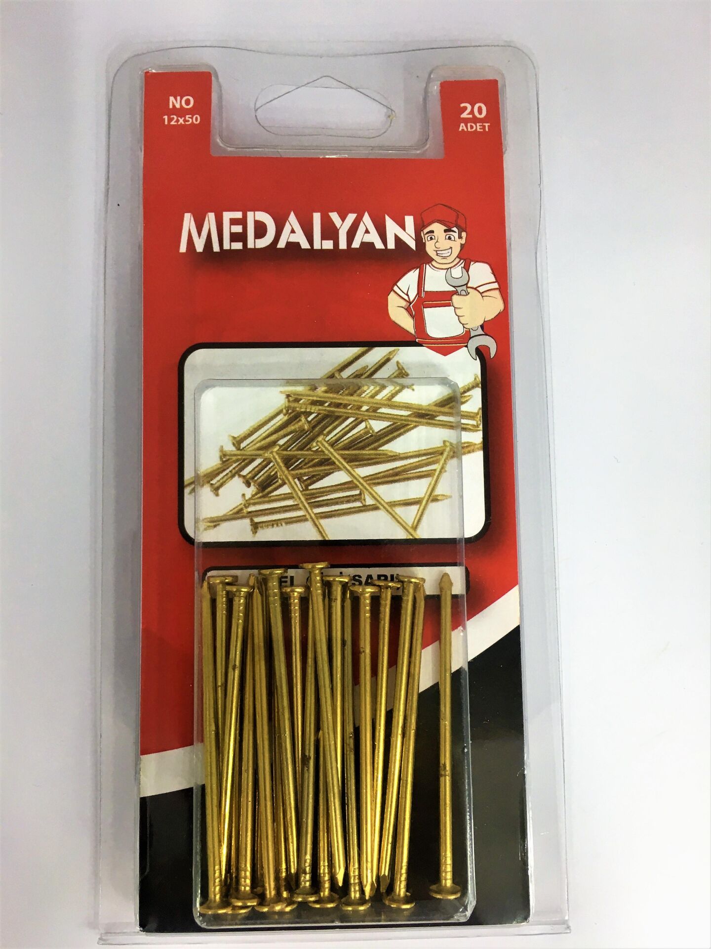 DL-19 Medalyan 3 x 50 C. Çivi Sarı*24x5