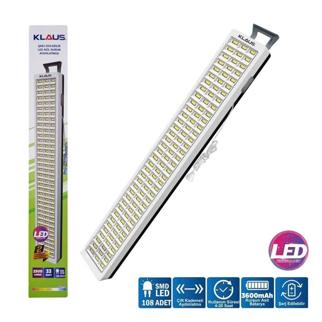 Klaus KE-47712 Işıldak 33W 108Led*30