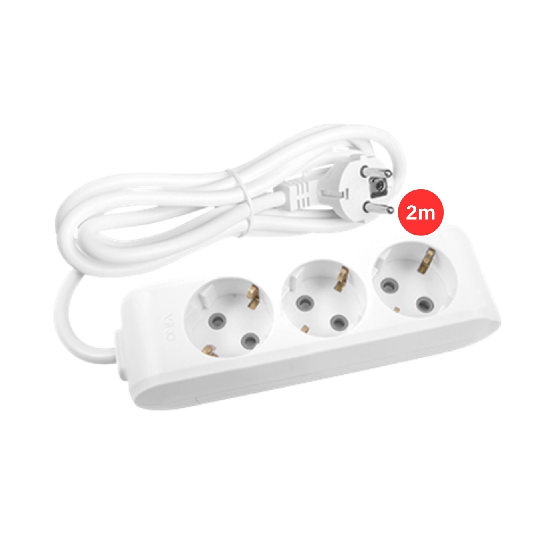 Viko 3 lü Topraklı Priz C.K 2M*12