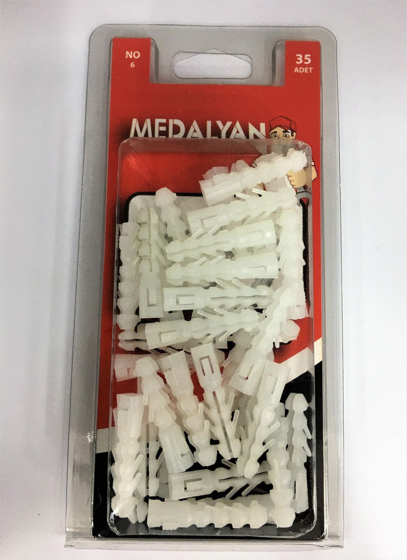 DL-36 Medalyan No:6 Plastik Dübel *18x5